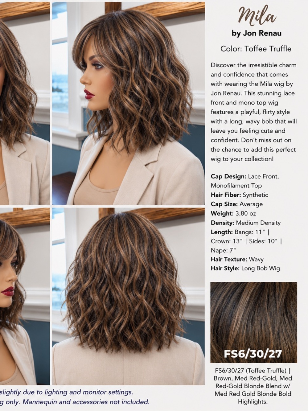 Mila by Jon Renau in ToffeeTruffle (FS6/30/27)